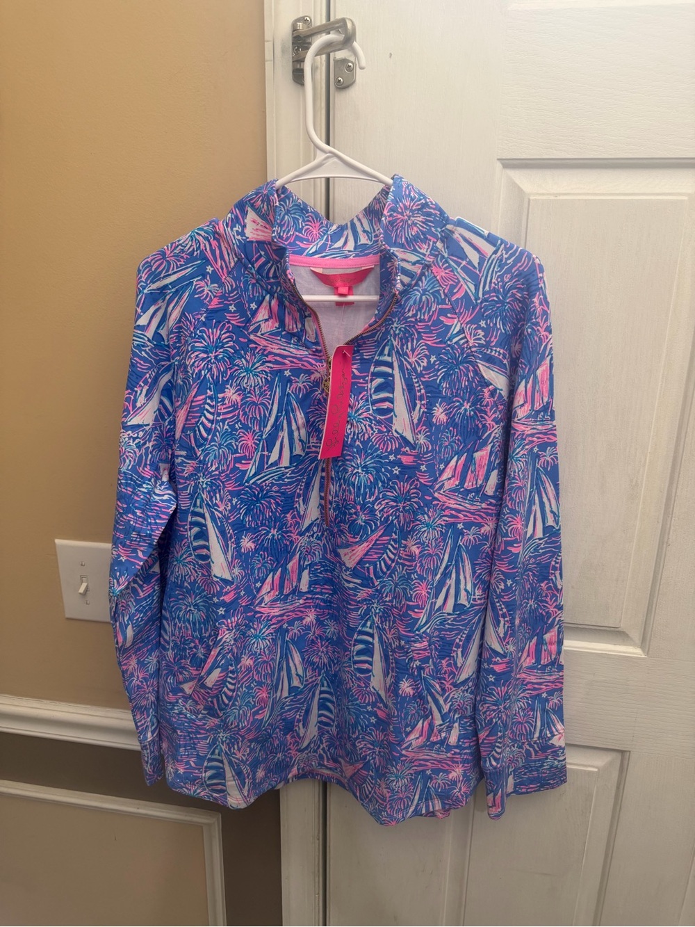 Lilly Pulitzer It’s A Sailabration 1/4 Zip Popover-NWT